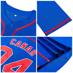 Benutzerdefinierte Authentisch Baseball-Trikot Hellblau- Lila