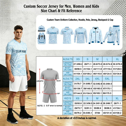 Benutzerdefinierte Fußballuniform Jersey Kinder Erwachsene Personalisiertes Set Jersey Shirt Marine