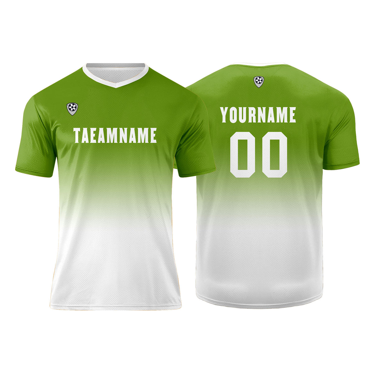 Benutzerdefinierte Olivengrün Weiß Trikots für Männer Frauen Personalisierte Fußball Uniformen für Erwachsene und Kind