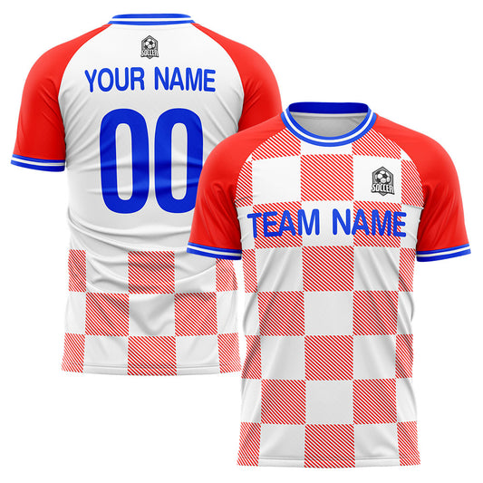 Benutzerdefinierte Fußballuniform Jersey Kinder Erwachsene Personalisiertes Set Jersey Shirt