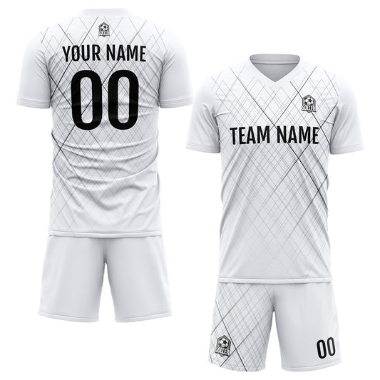 Benutzerdefinierte Fußballuniform Jersey Kinder Erwachsene Personalisiertes Set Jersey Shirt