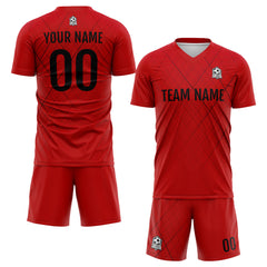 Benutzerdefinierte Fußballuniform Jersey Kinder Erwachsene Personalisiertes Set Jersey Shirt