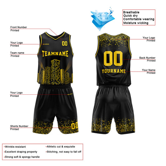 Benutzerdefinierter Reversible Basketballanzug für Erwachsene und Kinder Personalisiertes Trikot