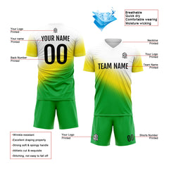 Benutzerdefinierte Fußballuniform Jersey Kinder Erwachsene Personalisiertes Set Jersey Shirt