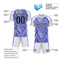 Benutzerdefinierte Fußballuniform Jersey Kinder Erwachsene Personalisiertes Set Jersey Shirt