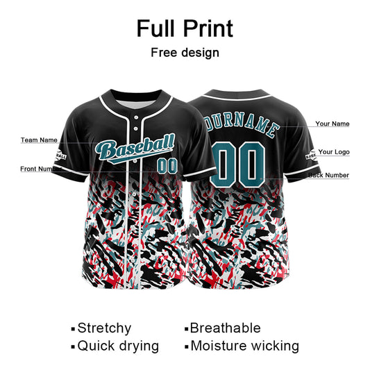 Benutzerdefiniert Schwarz Baseball Uniformen Drucken für Jungs Mädchen und Kinder Machen Ihr Team Mehr Vielfältig