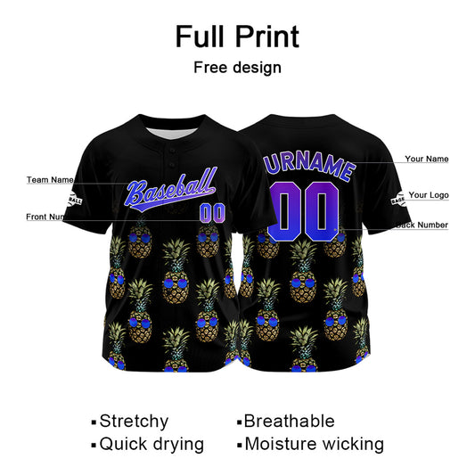 Benutzerdefiniert Schwarz Baseball Uniformen Drucken für Jungs Mädchen und Kinder Machen Ihr Team Mehr Vielfältig
