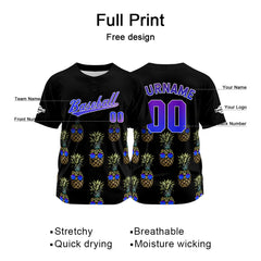 Benutzerdefiniert Schwarz Baseball Uniformen Drucken für Jungs Mädchen und Kinder Machen Ihr Team Mehr Vielfältig
