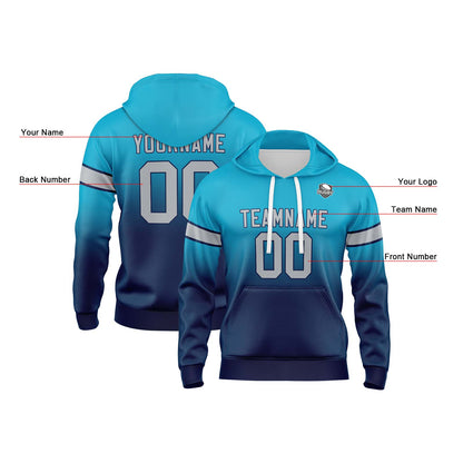 Benutzerdefinierter Verlauf Sweatshirt-Hoodie für Mann, Frau, Mädchen, Junge. Drucken Sie Ihr Logo, Ihren Namen und Ihre Nummer ﻿