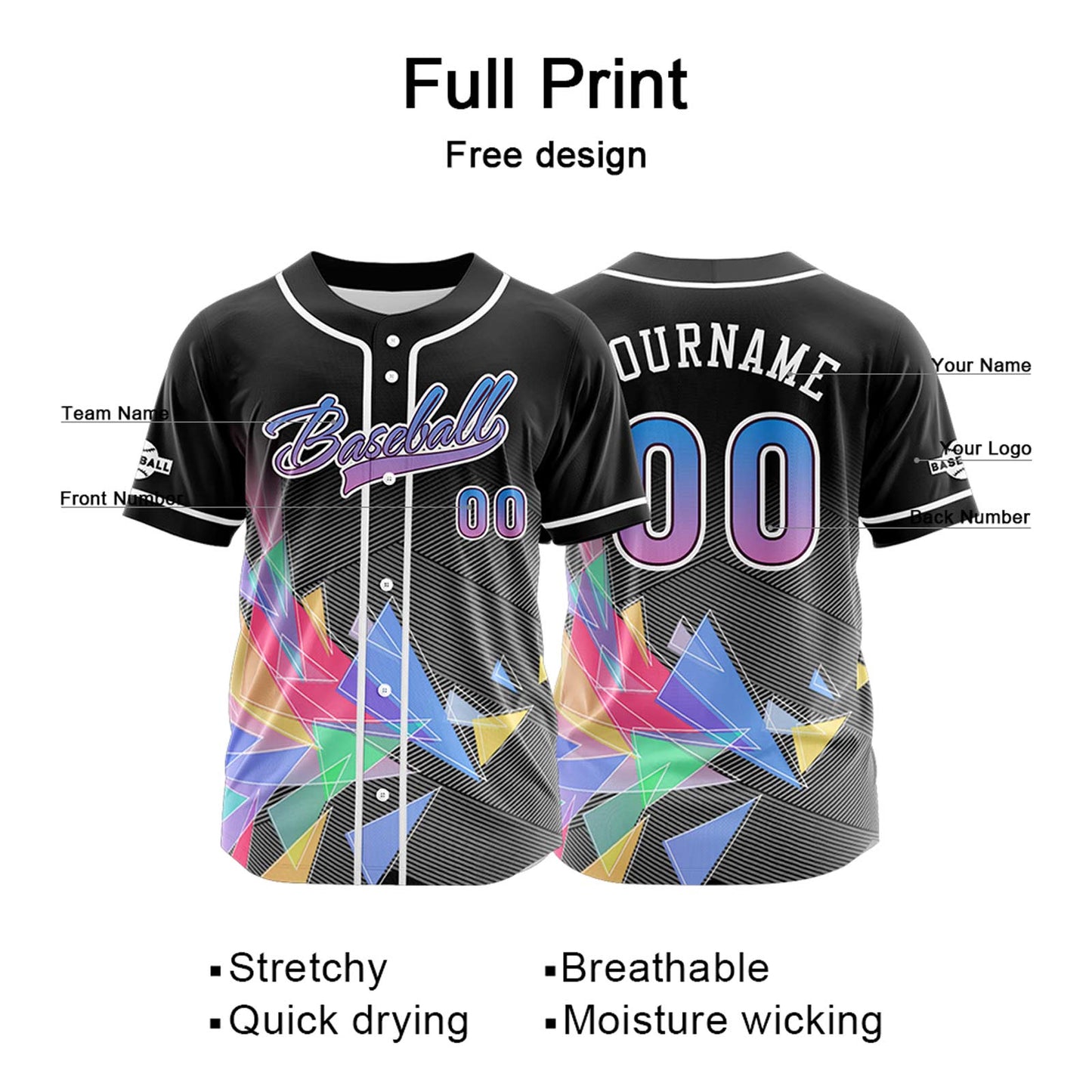 Benutzerdefiniert Schwarz Baseball Uniformen Drucken für Jungs Mädchen und Kinder Machen Ihr Team Mehr Vielfältig