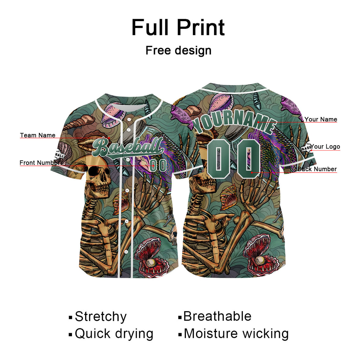 Benutzerdefiniert Grün Baseball Uniformen Drucken für Jungs Mädchen und Kinder Machen Ihr Team Mehr Vielfältig
