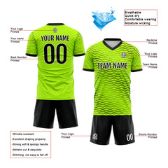 Benutzerdefinierte Fußballuniform Jersey Kinder Erwachsene Personalisiertes Set Jersey Shirt