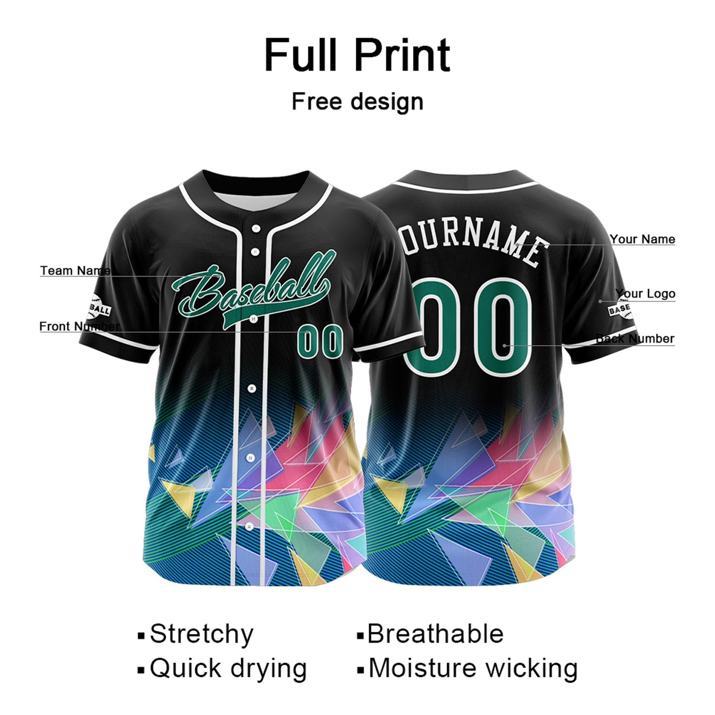 Benutzerdefiniert Schwarz Baseball Uniformen Drucken für Jungs Mädchen und Kinder Machen Ihr Team Mehr Vielfältig