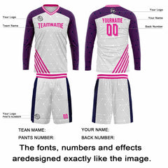 Kundenspezifisches Lila Rosa Basketball Fußball Schießen langes T-Shirt für Erwachsene und Kinder