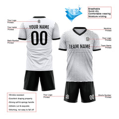 Benutzerdefinierte Fußballuniform Jersey Kinder Erwachsene Personalisiertes Set Jersey Shirt