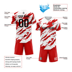 Benutzerdefinierte Fußballuniform Jersey Kinder Erwachsene Personalisiertes Set Jersey Shirt