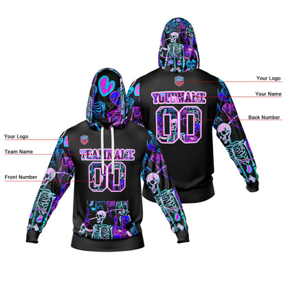 Benutzerdefinierter Sweatshirt-Hoodie für Mann, Frau, Mädchen, Junge. Drucken Sie Ihr Logo, Ihren Namen und Ihre Nummer