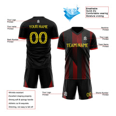 Benutzerdefinierte Fußballuniform Jersey Kinder Erwachsene Personalisiertes Set Jersey Shirt