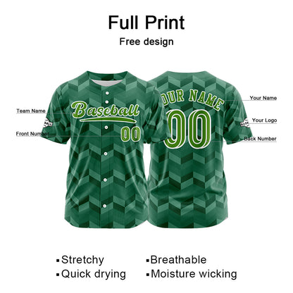 Benutzerdefiniert Grün Baseball Uniformen Drucken für Jungs Mädchen und Kinder Machen Ihr Team Mehr Vielfältig