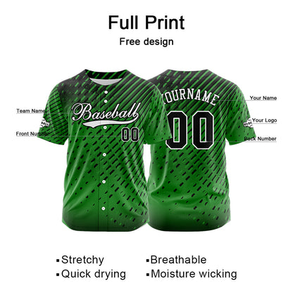 Benutzerdefiniert Grün Baseball Uniformen Drucken für Jungs Mädchen und Kinder Machen Ihr Team Mehr Vielfältig