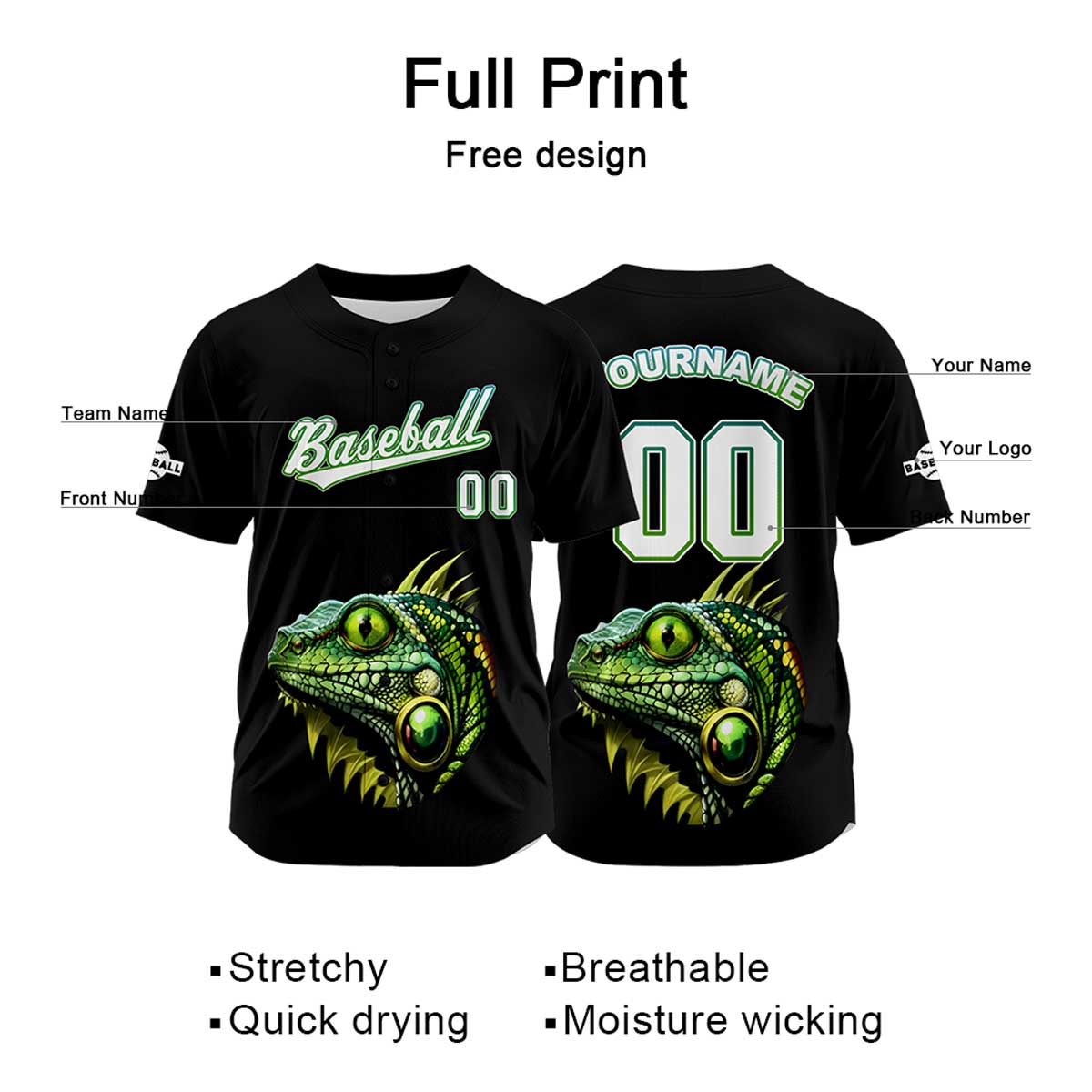 Benutzerdefiniert Schwarz Baseball Uniformen Drucken für Jungs Mädchen und Kinder Machen Ihr Team Mehr Vielfältig