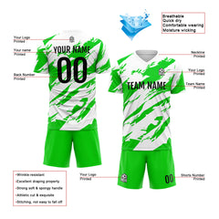 Benutzerdefinierte Fußballuniform Jersey Kinder Erwachsene Personalisiertes Set Jersey Shirt