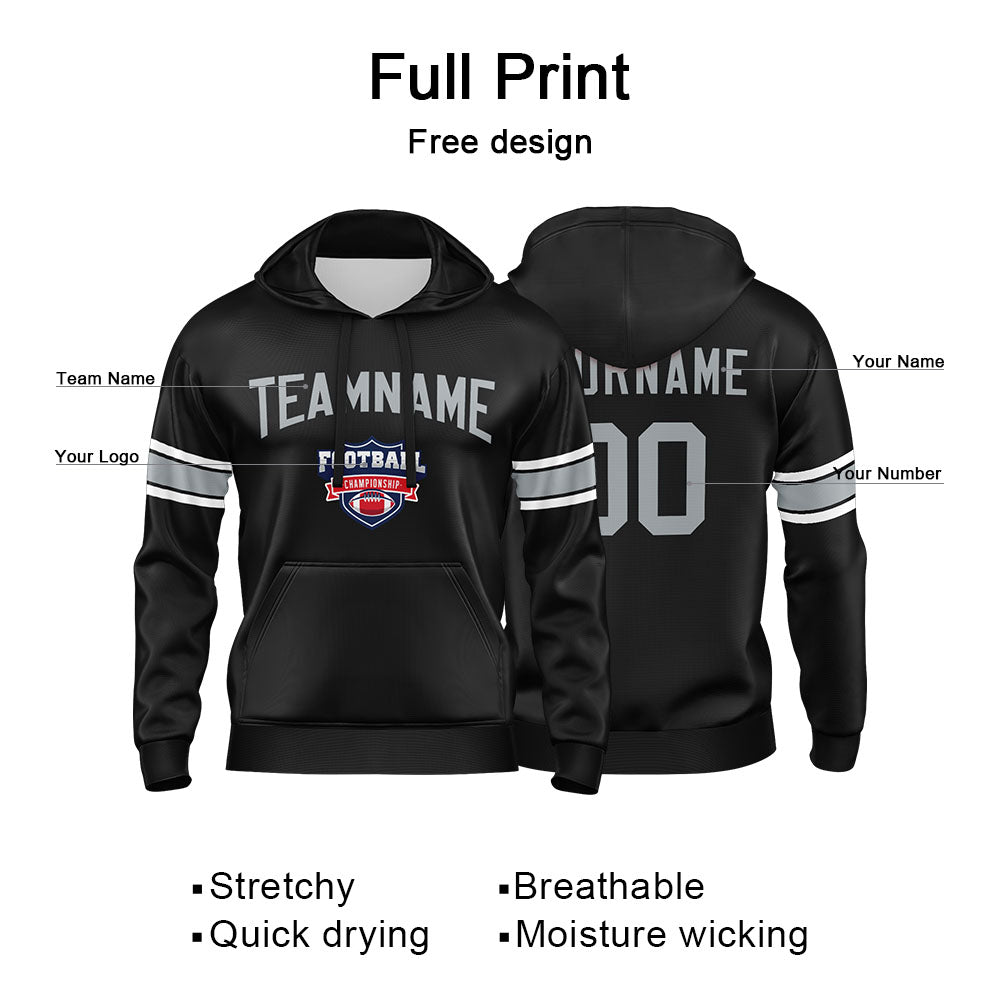 Benutzerdefinierter Sweatshirt-Hoodie für Mann, Frau, Mädchen, Junge. Drucken Sie Ihr Logo, Ihren Namen und Ihre Nummer