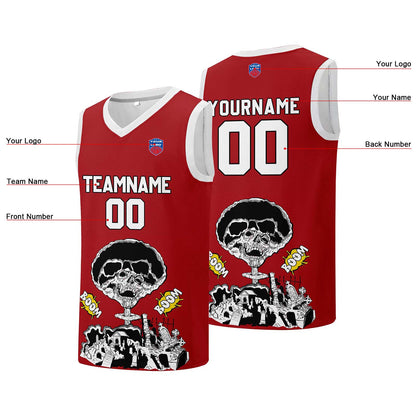 Individuelle Basketball-Jersey für Männer und Frauen. Gestickter und gedruckter Name, Nummer und Logo