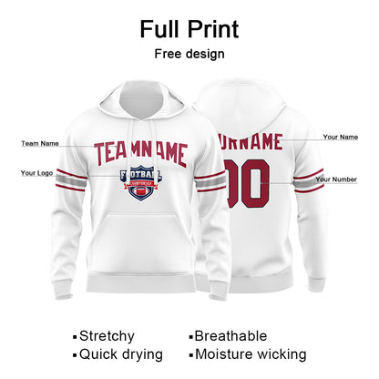 Benutzerdefinierter Sweatshirt-Hoodie für Mann, Frau, Mädchen, Junge. Drucken Sie Ihr Logo, Ihren Namen und Ihre Nummer