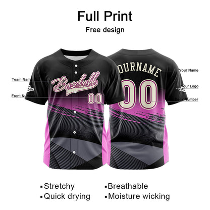 Benutzerdefiniert Schwarz Baseball Uniformen Drucken für Jungs Mädchen und Kinder Machen Ihr Team Mehr Vielfältig