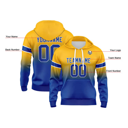 Benutzerdefinierter Verlauf Sweatshirt-Hoodie für Mann, Frau, Mädchen, Junge. Drucken Sie Ihr Logo, Ihren Namen und Ihre Nummer