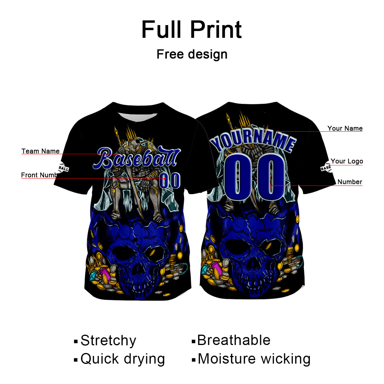 Benutzerdefiniert Schwarz Marine Baseball Uniformen Drucken für Jungs Mädchen und Kinder Machen Ihr Team Mehr Vielfältig
