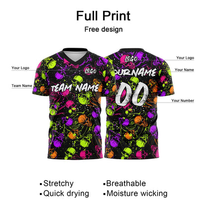 Benutzerdefinierte T-Shirts für Fußball, Basketball, Baseball und Fußball beide erwachsene Kinder, personalisierter Name, Nummer und Logo