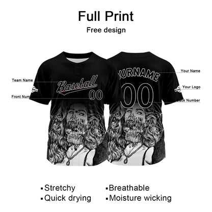 Benutzerdefiniert Schwarz Baseball Uniformen Drucken für Jungs Mädchen und Kinder Machen Ihr Team Mehr Vielfältig