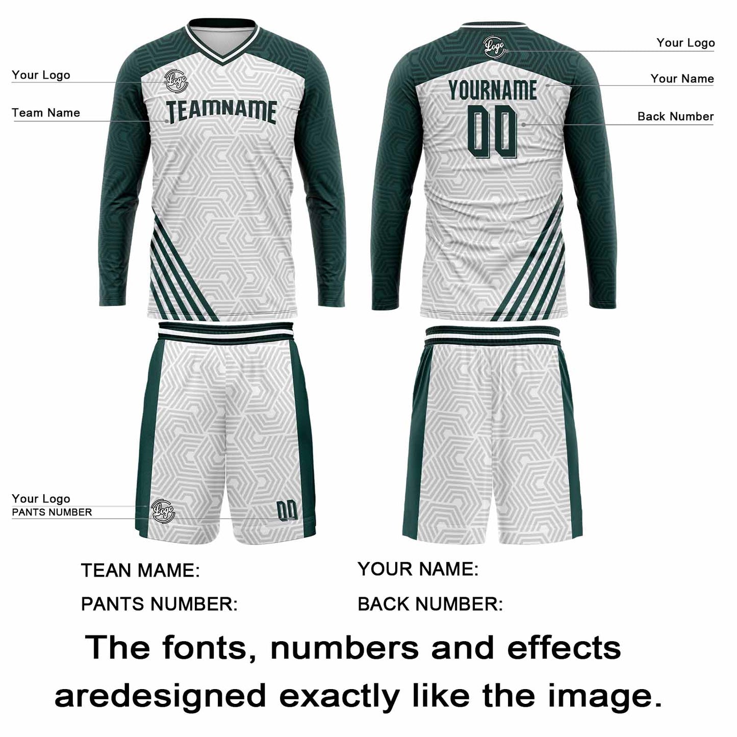 Kundenspezifisches Teal Basketball Fußball Schießen langes T-Shirt für Erwachsene und Kinder