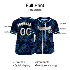 Benutzerdefiniert Marine Blau Baseball Uniformen Drucken für Jungs Mädchen und Kinder Machen Ihr Team Mehr Vielfältig