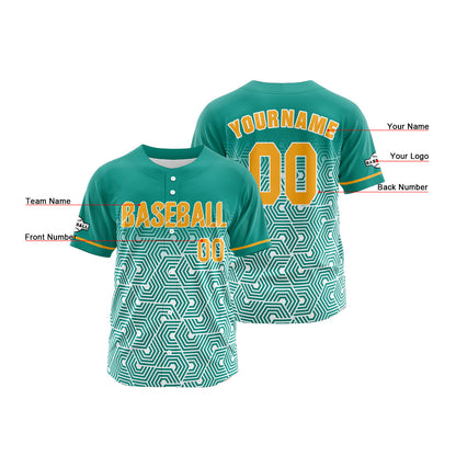 Benutzerdefiniert Grün Gelb Baseball Uniformen Drucken für Jungs Mädchen und Kinder Machen Ihr Team Mehr Vielfältig