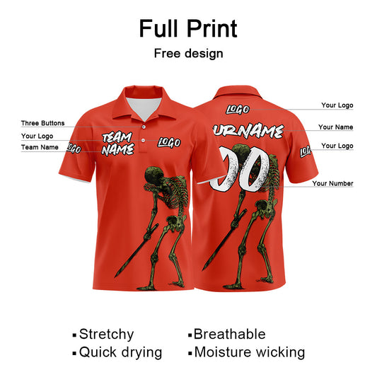 Benutzerdefiniert Polo Hemden und Personalisieren T-Shirts für Männer, Frauen und Kinder Hinzufügen Ihr Einzigartig Logo und Text Orange