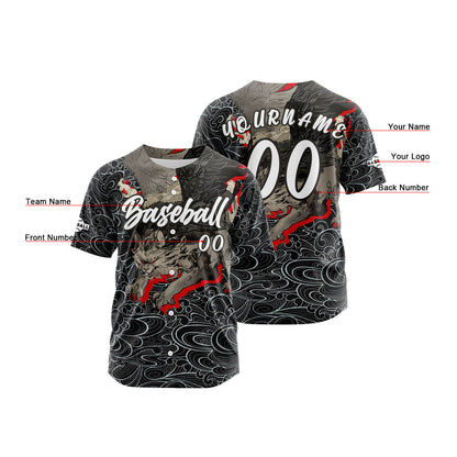 Benutzerdefiniert Schwarz Grau Baseball Uniformen Drucken für Jungs Mädchen und Kinder Machen Ihr Team Mehr Vielfältig