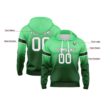 Benutzerdefinierter Verlauf Sweatshirt-Hoodie für Mann, Frau, Mädchen, Junge. Drucken Sie Ihr Logo, Ihren Namen und Ihre Nummer