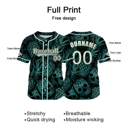 Benutzerdefiniert Green Baseball Uniformen Drucken für Jungs Mädchen und Kinder Machen Ihr Team Mehr Vielfältig