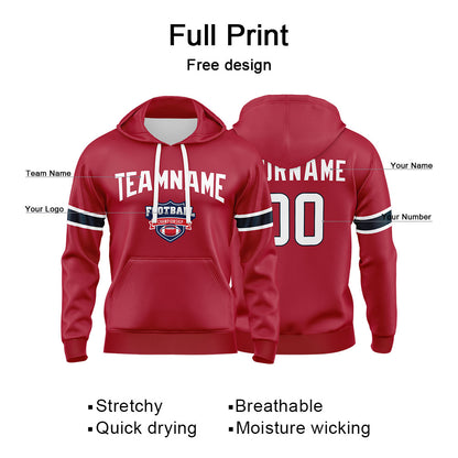 Benutzerdefinierter Sweatshirt-Hoodie für Mann, Frau, Mädchen, Junge. Drucken Sie Ihr Logo, Ihren Namen und Ihre Nummer