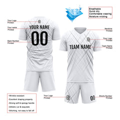 Benutzerdefinierte Fußballuniform Jersey Kinder Erwachsene Personalisiertes Set Jersey Shirt