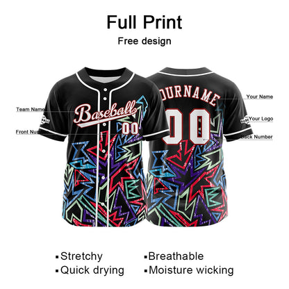 Benutzerdefiniert Schwarz Rot Baseball Uniformen Drucken für Jungs Mädchen und Kinder Machen Ihr Team Mehr Vielfältig