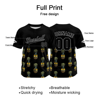 Benutzerdefiniert Schwarz Baseball Uniformen Drucken für Jungs Mädchen und Kinder Machen Ihr Team Mehr Vielfältig