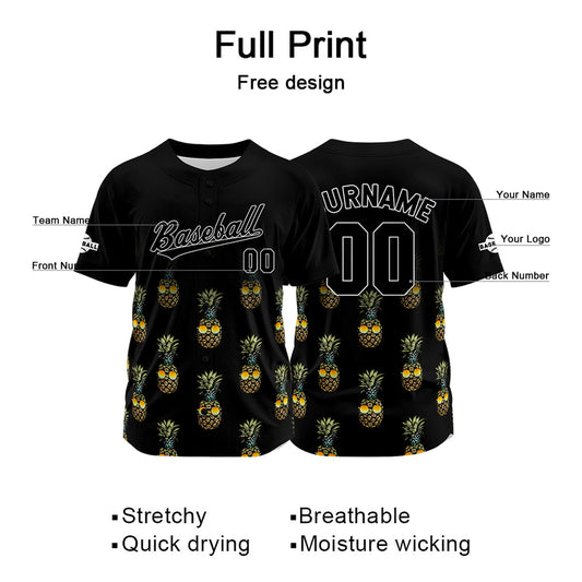 Benutzerdefiniert Schwarz Baseball Uniformen Drucken für Jungs Mädchen und Kinder Machen Ihr Team Mehr Vielfältig