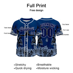 Benutzerdefiniert Blau Baseball Uniformen Drucken für Jungs Mädchen und Kinder Machen Ihr Team Mehr Vielfältig