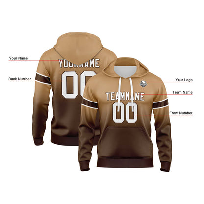 Benutzerdefinierter Verlauf Sweatshirt-Hoodie für Mann, Frau, Mädchen, Junge. Drucken Sie Ihr Logo, Ihren Namen und Ihre Nummer