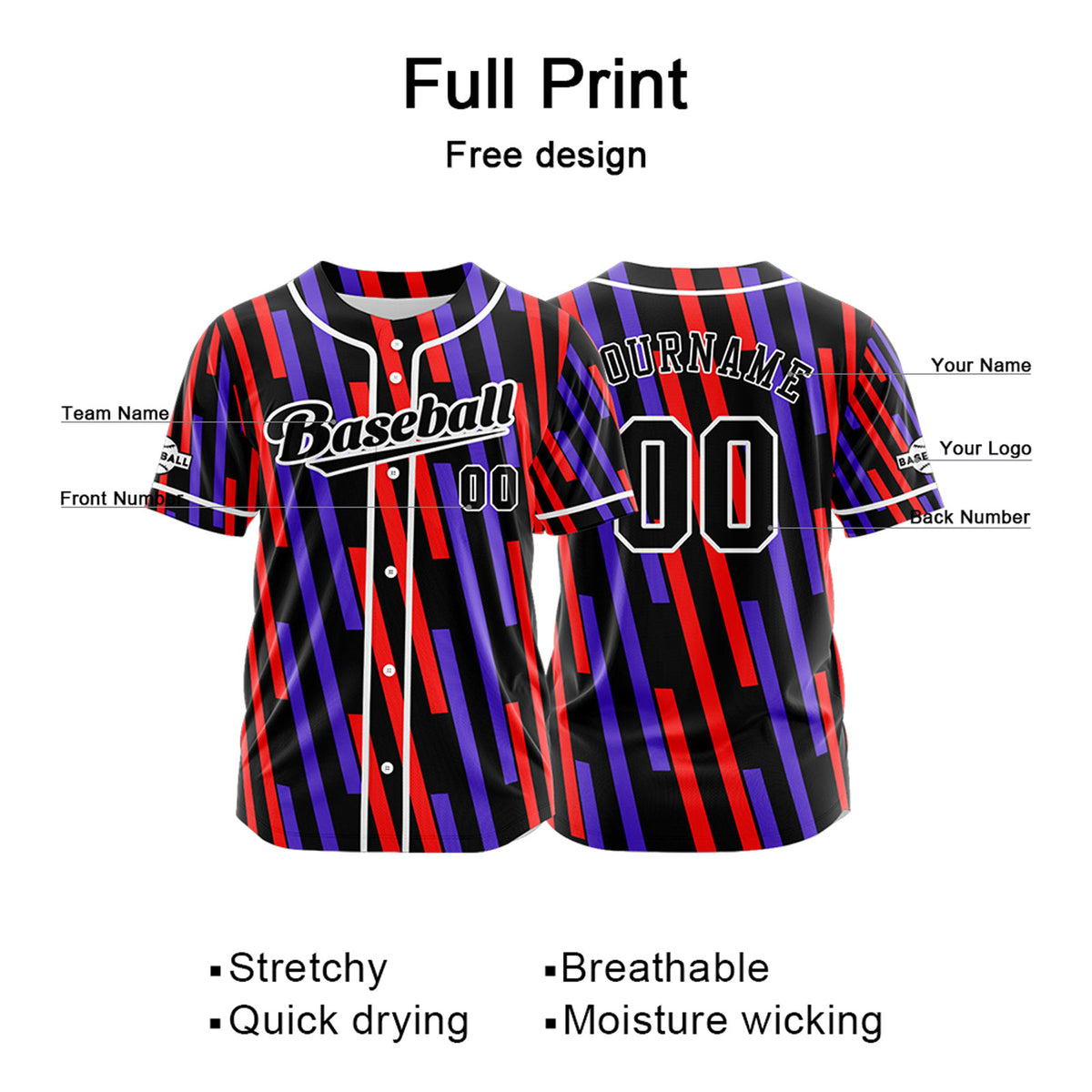 Benutzerdefiniert Schwarz Rot Baseball Uniformen Drucken für Jungs Mädchen und Kinder Machen Ihr Team Mehr Vielfältig