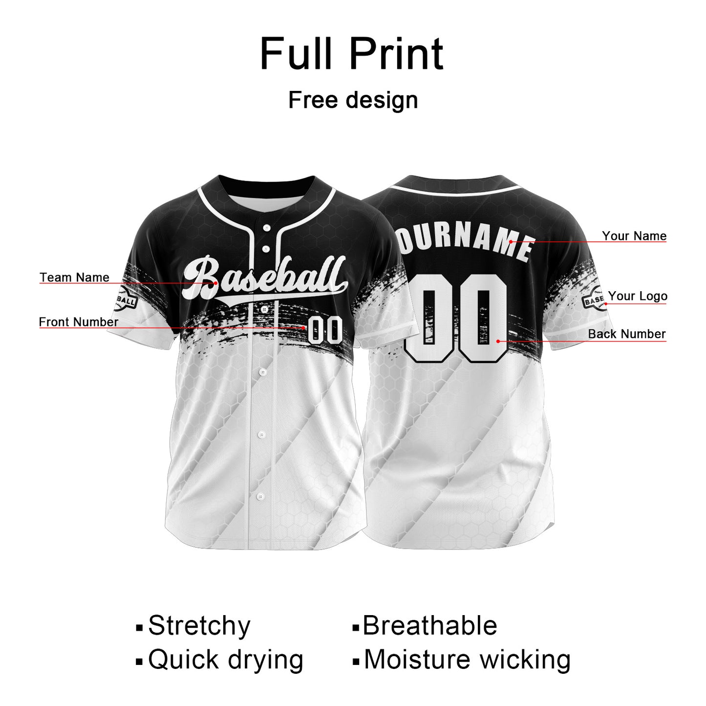 Benutzerdefiniert Weiß Baseball Uniformen Drucken für Jungs Mädchen und Kinder Machen Ihr Team Mehr Vielfältig